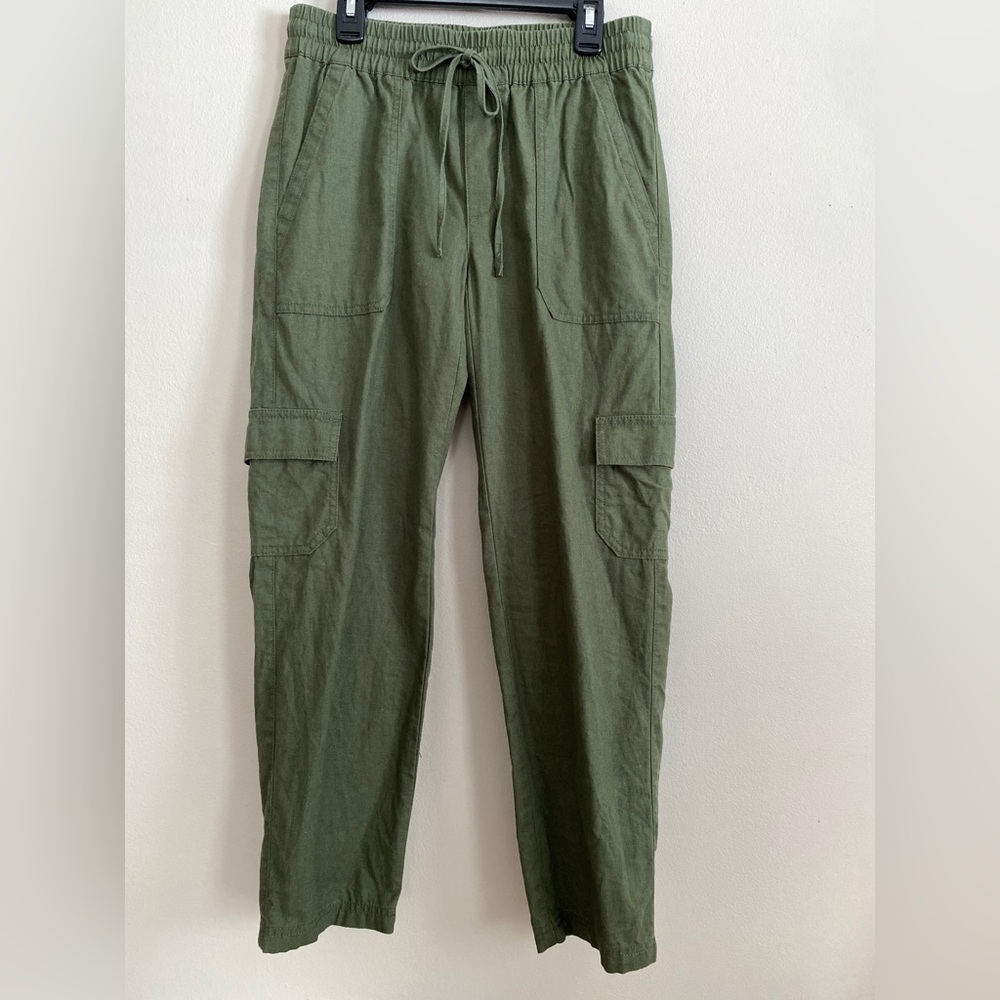 J. Crew Linen Blend Cargo Pants
